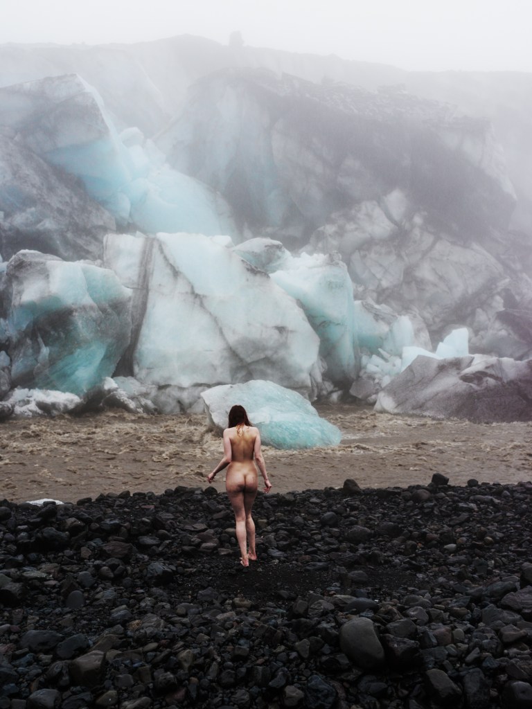 Breaking glacier – photograph by Korbinian Vogt